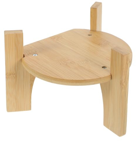 Kichvoe Bamboo Beverage Dispenser Stand Drink Stand Diameter16cm/6.3 | Water Dispenser Stand Bamboo Build, Khaki Finish, Holds Water Dispenser, Teapot, Cold Kettle, 16cm Max Diameter Support