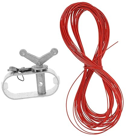 BESPORTBLE Kit de Cabrestante y Cable Alambre de Acero de 40m, para Cubierta de Piscina, para Cubiertas de Seguridad en Piscinas Elevadas
