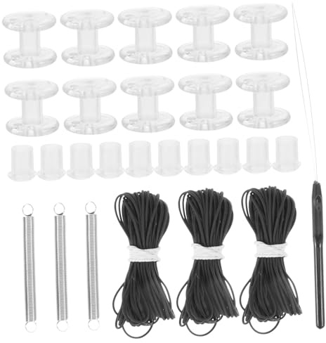 Hemobllo Honeycomb Curtain Plug Spring Replacement Kit for Pleated Shade Repair Window Blind Accessories Cord Threading Tool for Rv Blinds