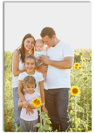 Queence Dein Foto zum Wandbild | Personalisiertes Acrylbild | Gemälde | Individuell | inkl. Aufhängesystem (50x50)