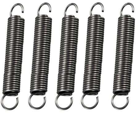 Generisch Spannfeder Zugfeder Mit Haken 60mm, Durchmesser 1,0mm, Außendurchmesser 10mm 5Stücke