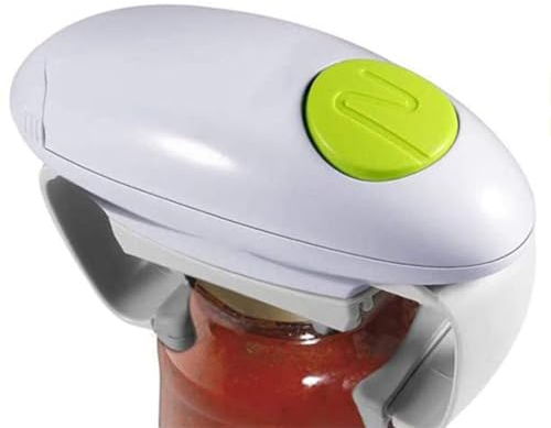 GAYAYAS Apriscatole Elettrico, Professionale Apriscatole Automatico A Bottone, Lisci Bordi Mani Libere Apriscatole,Funzionamento A Batterie, Gadget da Cucina per Gli Anziani