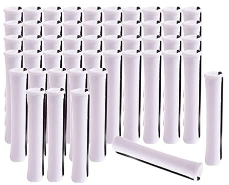 Lot de 50 tiges ondulées ondulées pour femmes et filles 1,6 cm