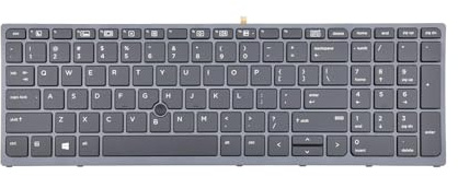 Table-King Clavier de rechange rétroéclairé pour HP Zbook 15 Gen3 Gen4 Zbook 17 Gen3 Gen4