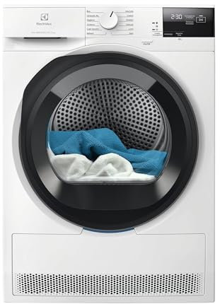 Electrolux Asciugatrice 600 GentleCare 8 kg EW6HA282G, Classe A++, Tecnologia SensiCare e MixCare per Cotoni e Sintetici, Programma Lenzuola XL, Antipiega, Pompa di Calore, 850x596x638mm