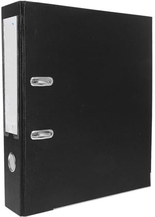 ZRHWSPD Kontoauszugsordner Arched Punch Hole Office Lever Files Pen Binder with Clip Folders Document Organizer(Black)