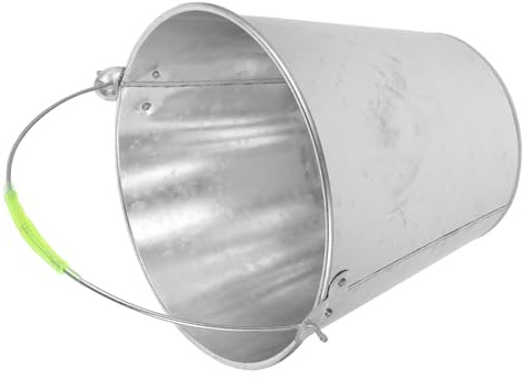 MOLUCKFU Cubo De Limpieza De Metal Cubo Multiusos Hogar Contenedor De Agua para Granja Portátiles Asa Gran Capacidad