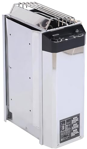 Aoresac Stufa per Sauna in Acciaio Inossidabile da 3KW, Anticorrosione, Elevata Efficienza di Riscaldamento, Facile Controllo della Temperatura, per Appartamento, Hotel, Piscina