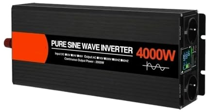 Inverter di potenza, Convertitori di potenza inverter solare a onda sinusoidale pura da 4000 W CC 12 V 24 V 48 V a CA 220 50 Hz 60 Hz(12V,60HZ)