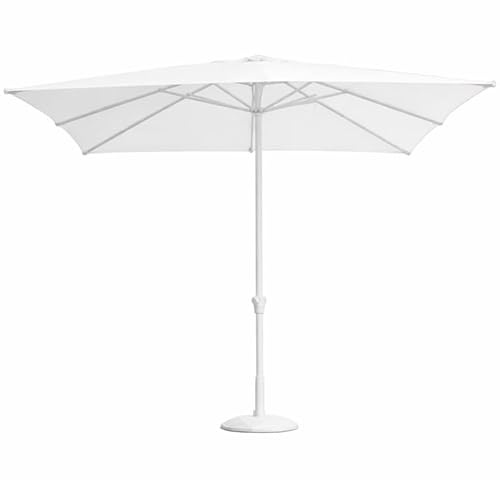 Gruppo Maruccia - Ombrellone da Giardino 3x3 Metri - Palo Centrale in Alluminio - Telo idrorepellente - Colore Bianco