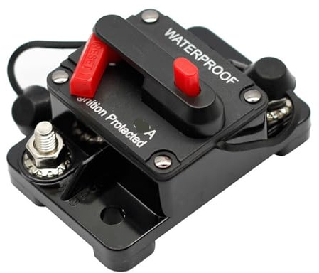 30A 40A 50A 60A 70A 80A 100A 120A 150A 200A 250A 300A AMP disjoncteur fusible réinitialiser 12-48V DC véhicule, bateau et automobile étanche(30A)