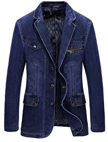 Herrkostym kavaj med fallande treknappsstängning smal passform lätt fritid sportrock för jeans elegant affärskläder mångsidig kombinerbar