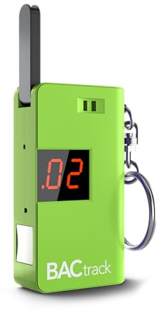 BACtrack Keychain Breathalyzer (Green) | Ultra-Portable Pocket Keyring Alcohol Tester for Personal Use