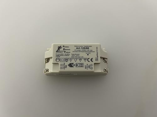 Elektronischer Halogen Transformator 12V TM60B mit 10-60W max 5A Phasenabschnittsdimmbar Halogentransformator Softstart
