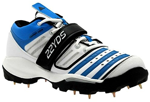 adidas Twenty2yds Mid IV Herren Cricket Schuhe Stiefel D67043 Weiß/Blau/Schwarz NEU & OVP Gr. 50 2/3