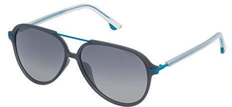 POLICE Unisex-Erwachsene SPL58258M20P Sonnenbrille, Blau (Azul), 58
