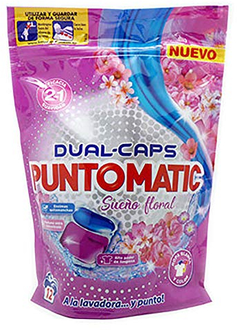 Puntomatic Capsula Lavadora Sueños Floral 12 Unidades