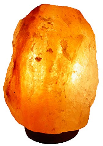 BOSALLA Salz Lampe von 2 kg bis 26 kg frei wählbar Kristall Lampen Salt Range Pakistan mit Spezial Leuchtmittel und Kabel in 175 cm WEIß (4-6 kg)