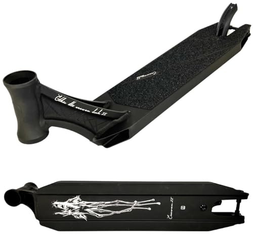 Fantic26 Sticker + Ethic DTC Erawan V2 Stunt-Scooter Park-Trick-Tret-Roller Ersatz-Deck (54cm Schwarz)