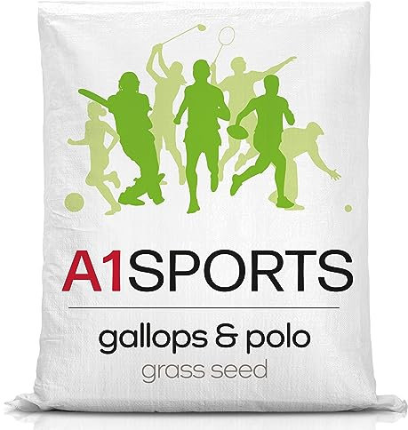 A1 Lawn, Sports Gallops & Polo Grass Seed - Extreme Wear Resistance, Four-Root System, DEFRA Certified, 5kg