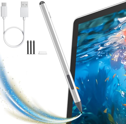 Stylus Stift für Microsoft Surface, Magnetisches Stylus Pen Kompatibel mit Surface Pro 9/8/X/7/6/5/4/3, Surface Go/Book/Laptop/Studio, mit Neigungserkennung & Handflächenabweisung