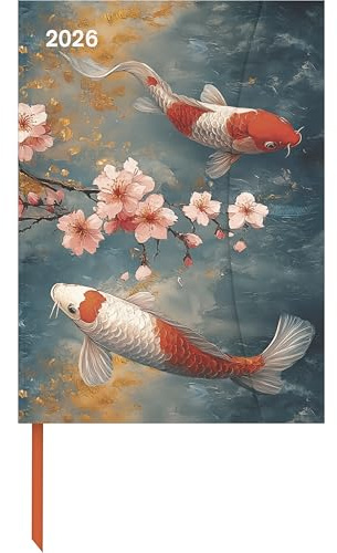 teNeues - Japanese Papers 2026 – Buchkalender 16x22 cm | Stilvoller Wochenkalender mit Magnetverschluss im Asia-Design: Magneto Diary