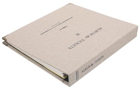 Gadpiparty Álbum Transparente para Entradas de Conciertos Libro Organizador de Boletos Cuadernillo para Billetes de Tren y Cine Almacenamiento Seguro Material Resistente 1 Pieza