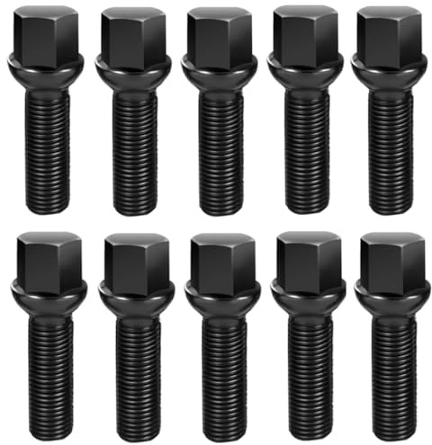 Rufutle Pernos De Rueda para Audi A1 A2 A3 A4 A5 A6 A7 A8 S1 S2 S3 S4 S5 S6 S7 S8, para VW CC Golf, Pernos de Rueda extendidos M14x15 con Asiento de Bola