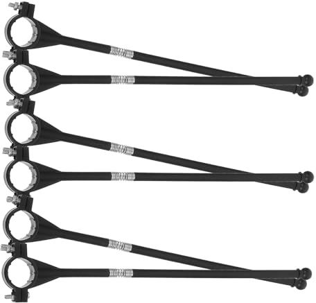 WHAMVOX 6 Pcs Bike Cycling Handlebar Flagpoles for Safety Sturdy Bike Mount Flag Holders Outdoor Flags and Festival and Parade Accessories
