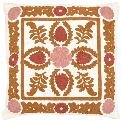 Atmosphera - Coussin brodé Sienna 45x45cm