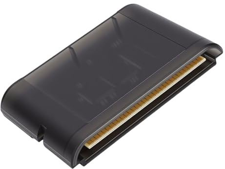 Fockety Carte de Jeu 4000 en 1, Cartouche de Jeu Rétro ABS avec 8 Go de Stockage Extensible à 32 Go pour Consoles MD1 MD2 MD3 CD X 32X Mega Drive Master System (Noir translucide)
