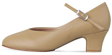 Bloch Dance Women's Broadway Lo Character Shoe, Tan, 4.5 Wide