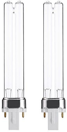 Anself 2PCS 9W G23 UV Lampe Germicide Remplacement