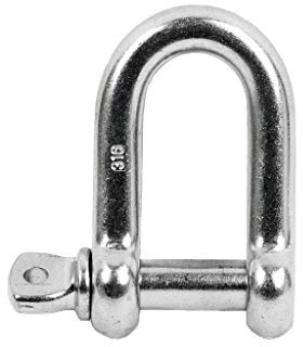 DOJA Industrial | SCHÄKEL STAHL VERZINKT M10 | PACK 10 | Schekel hochfest anhängen von Boxsäcken Stahlseile | Bügelschäkel | Kettenschäkel | schaekel groß Verbinder | Stahlkette Schege