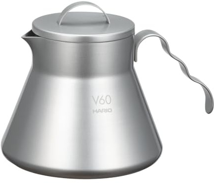 HARIO O-VCSM-50-HSV V60 Metall-Kaffeeheber, 500 ml, Silber, hergestellt in China