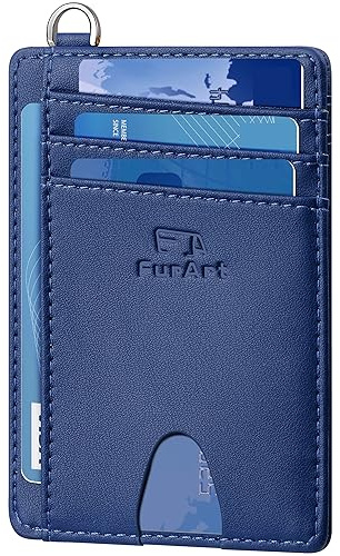 FurArt Schlank Kreditkartenetui,RFID-Blockierung Portemonnaie, Minimalistisch Kreditkarten Kartenetui für Herren und Damen