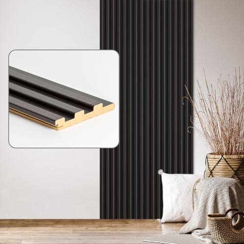 Wandpaneele & Deckenpaneele Desiwa 14er-Set in Eiche Dunkelbraun Schwarz 10,7x252 cm
