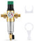 Tanniws Wasserdruckregler Druckverminderer 3/4 inch Wasser Manometer Druckminderer Wasser Wasserdruckminderer mit Manometer und Siebfilter, Wasserdruckmesser für Familie, Geschäfte, Fabriken