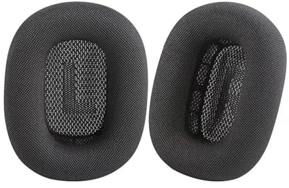 AirPod Max Ear Cushions - Replacement Earpads Ear Pad Covers Earmuffs Accessories with Memory Foam and Magnet, Mesh Fabric, Enhanced Noise Isolation, 2 Pack, Space Gray, by AICORE