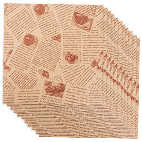 Alipis 100pièces Papier Sulfurisé Pour Emballage Alimentaire Feuilles De Papier Ciré Pour Sandwichs Hamburgers Biscuits