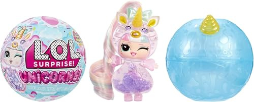 L.O.L. Surprise! Unicorns Tots - Incluye 1 muñeca, Experiencia lámpara de Lava y caract. Transparentes, Embalaje Ciego, 8 muñecas para coleccionar, 2 pociones de Colores, para niños +4 años