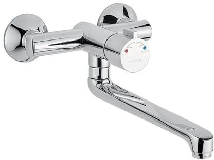 Série 908 908 mitigeur thermostatique temporisé lavabo/évier avec levier clinique et bec orientable 200 mm - Idral