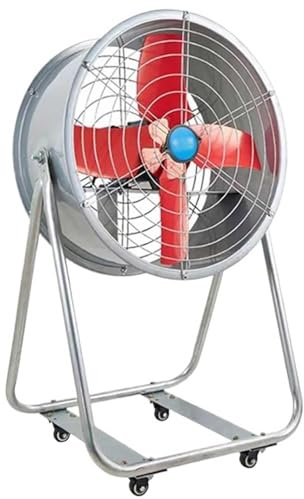 Bodenventilator, Industrieller Nebelventilator mit Rädern, Tragbarer Außenkühlventilator, Doppelsprühdüse für Fabriken, Lagerhallen, Baustellen