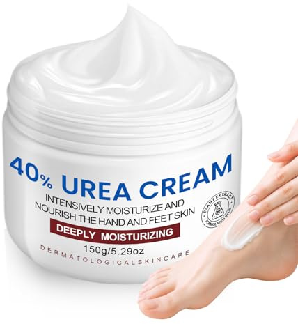 Crema all’Urea 40% 150g, Crema Riparatrice e Idratante per Piedi Secchi e Screpolati, Mani e Talloni, Ammorbidisce ed Elimina Calli, Rimozione per Uomo Donna