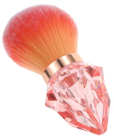PLAFOPE Diamond Shape Nail Dust Brush Large Soft Bristles Multifunctional Nail Art Powder Applicator for Makeup Quick Coverage Enhanced Dust Absorption