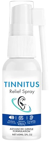 SUJEBKC 1 Stück Tinnitus Ohrentropfen & Spray – Natürliche Lösung für Klingelnde Ohren, Schwindel & Hörstörungen (60ml)