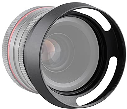 ANGGREK Paraluce Universale in Lega di Alluminio, Copertura Parasole in Metallo di qualità per Obiettivo Fotocamera da 43 Mm, Protegge Dalla Luce e Dagli Elementi, Ideale per gli Appassionati di