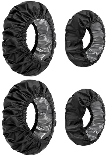 OFKPO 4 coprivolanti per passeggino, antipolvere, accessori per passeggino (nero)
