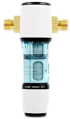 Filtre Osmose Inverse, Préfiltre de lavage à contre-courant automatique, filtre à eau à sédiments for toute la maison, purificateur de pré-filtre 40um(DN15)