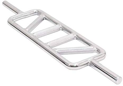 POWER-XTREME Rahmenhantel I Trizepstrainer I Bizepstrainer I Bizepbomber I Hammer-Curls I 30mm I bis 200kg I 86cm I 2 Federverschlüsse I verchromt I Kreuzrändelung I Bizeps Trizeps Stange